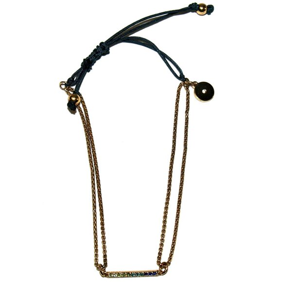 Stella & Dot Harmony Wishing Pulley Bracelet - Gold & Rainbow Multi-Color - Picture 4 of 4